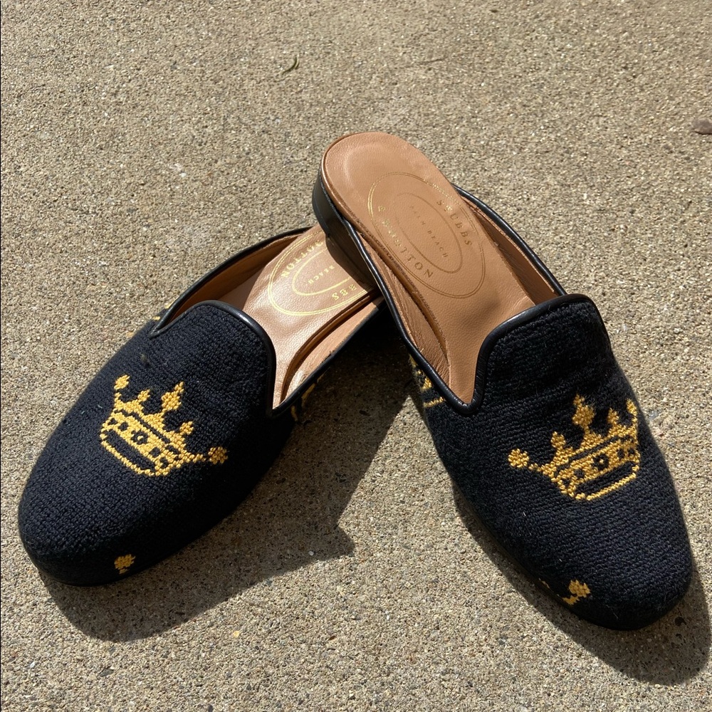 Stubbs and Wootton Size 8 Crown Mules